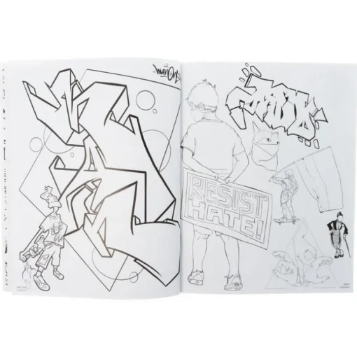 American Graffiti Coloring Book
