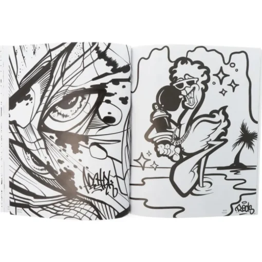American Graffiti Coloring Book