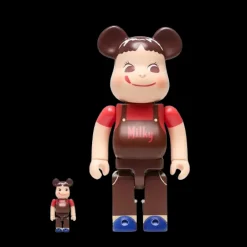 400% + 100% Bearbrick Pekochan Chocolate Milky