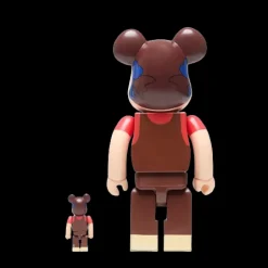 400% + 100% Bearbrick Pekochan Chocolate Milky