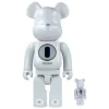 400% + 100% Bearbrick Robert Indiana X Fragmentdesign - White