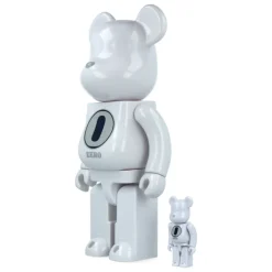 400% + 100% Bearbrick Robert Indiana X Fragmentdesign - White