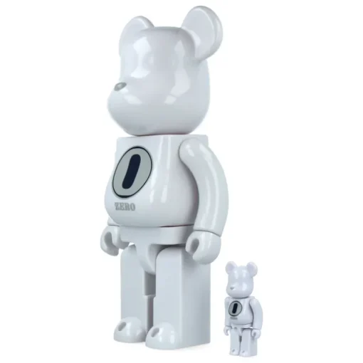 400% + 100% Bearbrick Robert Indiana X Fragmentdesign - White