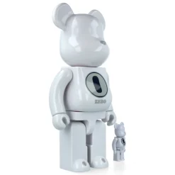 400% + 100% Bearbrick Robert Indiana X Fragmentdesign - White