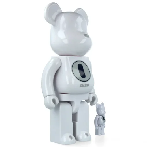 400% + 100% Bearbrick Robert Indiana X Fragmentdesign - White