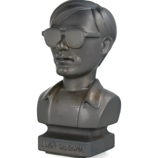 CERAMIK Andy Warhol Bust 60s ASH GOLD