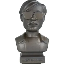 CERAMIK Andy Warhol Bust 60s ASH GOLD