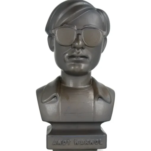 CERAMIK Andy Warhol Bust 60s ASH GOLD