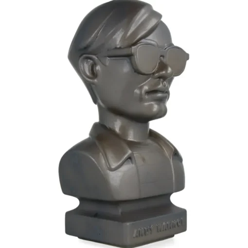 CERAMIK Andy Warhol Bust 60s ASH GOLD