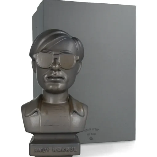 CERAMIK Andy Warhol Bust 60s ASH GOLD