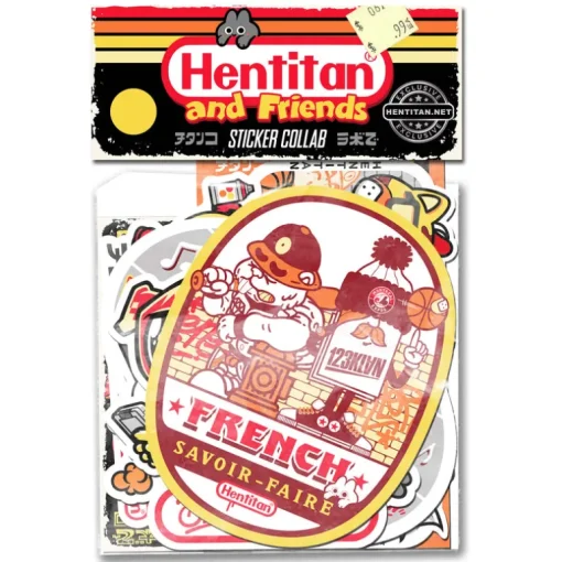 Hentitan and Friends - Yellow Sticker Pack