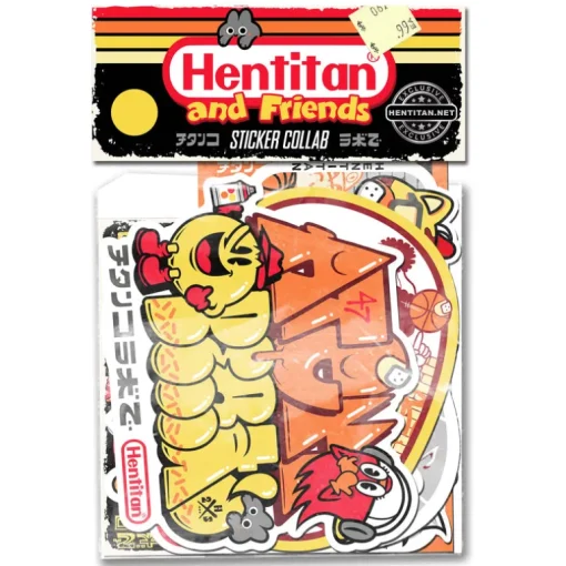 Hentitan and Friends - Yellow Sticker Pack