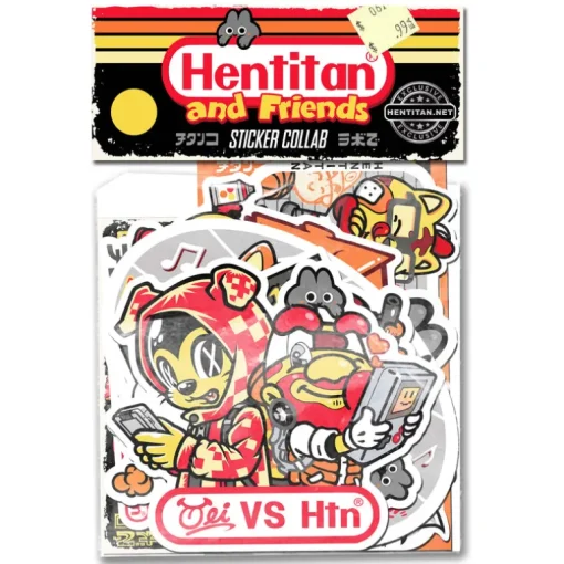 Hentitan and Friends - Yellow Sticker Pack