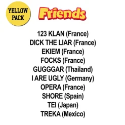 Hentitan and Friends - Yellow Sticker Pack