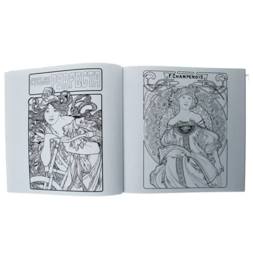 Alphonse Mucha Coloring Book