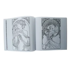 Alphonse Mucha Coloring Book