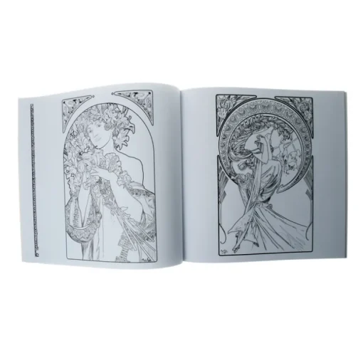Alphonse Mucha Coloring Book