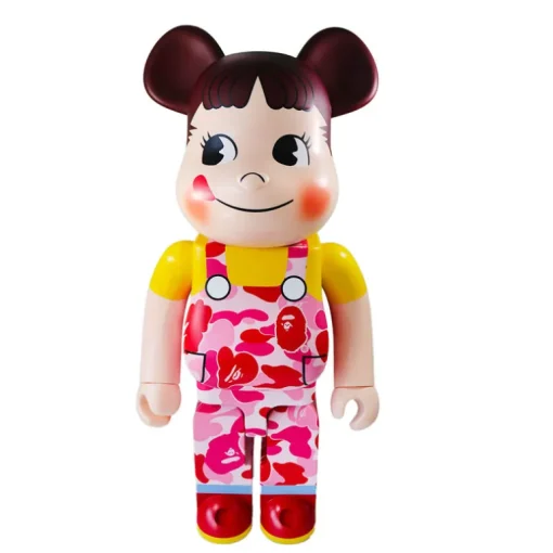 1000% Bearbrick BAPE × Pekochan (Pink)