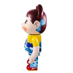 1000% Bearbrick BAPE × Pekochan (Blue)