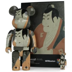 400% + 100% Bearbrick Boston Museum Toshusai Sharaku Ichikawa Ebizo Takemura Sadanoshin
