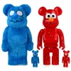 400% + 100% Bearbrick Coin Parking Delivery x Sesame Street Elmo (CPD Ver.) and Shiraishi-San (Sesame Street Ver.)