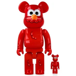 400% + 100% Bearbrick Coin Parking Delivery x Sesame Street Elmo (CPD Ver.) and Shiraishi-San (Sesame Street Ver.)