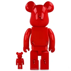 400% + 100% Bearbrick Coin Parking Delivery x Sesame Street Elmo (CPD Ver.) and Shiraishi-San (Sesame Street Ver.)