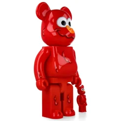 400% + 100% Bearbrick Coin Parking Delivery x Sesame Street Elmo (CPD Ver.) and Shiraishi-San (Sesame Street Ver.)