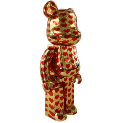 400% + 100% Bearbrick Corazón de oro