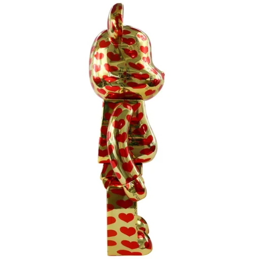 400% + 100% Bearbrick Corazón de oro