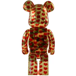 400% + 100% Bearbrick Corazón de oro