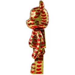400% + 100% Bearbrick Corazón de oro