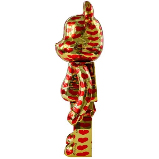400% + 100% Bearbrick Corazón de oro