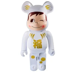 1000% Bearbrick Daruma x Pekochan