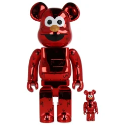 400% + 100% Bearbrick Elmo Chrome Ver.