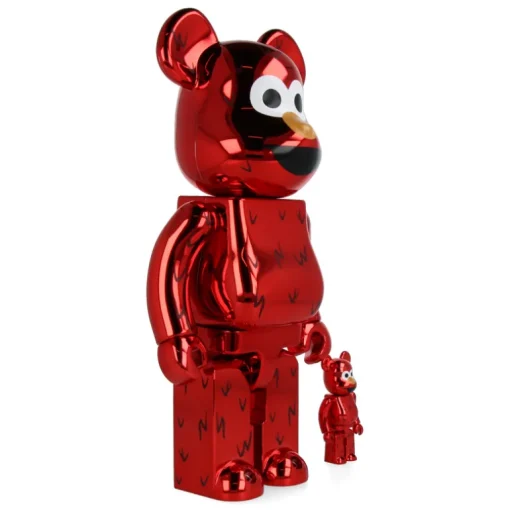 400% + 100% Bearbrick Elmo Chrome Ver.