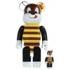 400% + 100% Bearbrick Honey (Kellogg's)