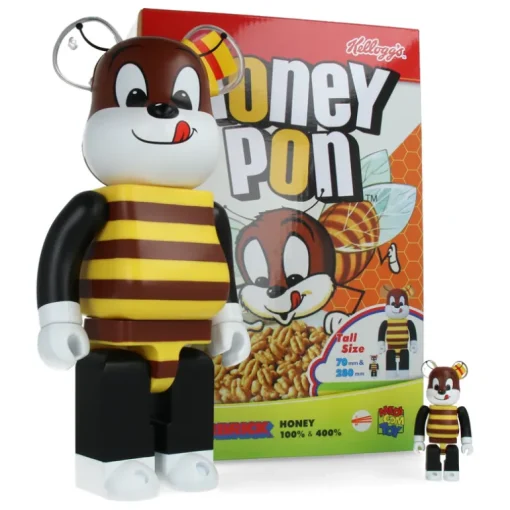 400% + 100% Bearbrick Honey (Kellogg's)