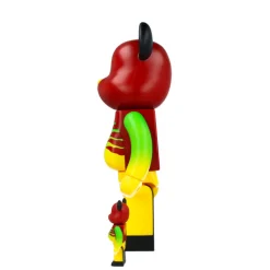 400% + 100% Bearbrick Jurassic Park (Green & Yellow)