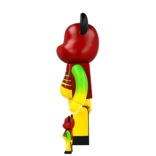 400% + 100% Bearbrick Jurassic Park (Green & Yellow)
