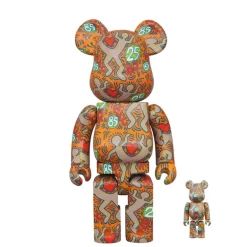 400% + 100% Bearbrick Keith Haring Special BWWT