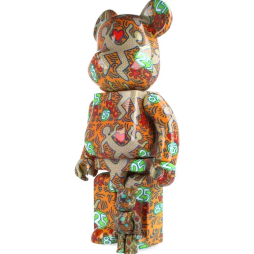 400% + 100% Bearbrick Keith Haring Special BWWT