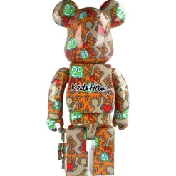 400% + 100% Bearbrick Keith Haring Special BWWT