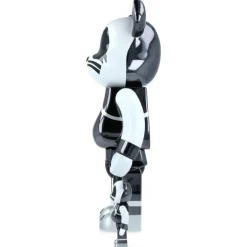 100% & 400% Bearbrick Kiss Catman Chrome Ver.