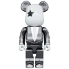 1000% Bearbrick Kiss Star Child Chrome Ver.