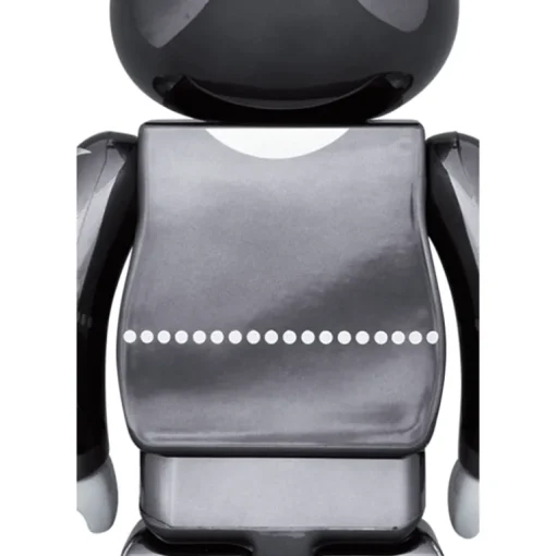 1000% Bearbrick Kiss Star Child Chrome Ver.