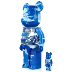 400% + 100% Bearbrick My First Baby (Blue Sky)
