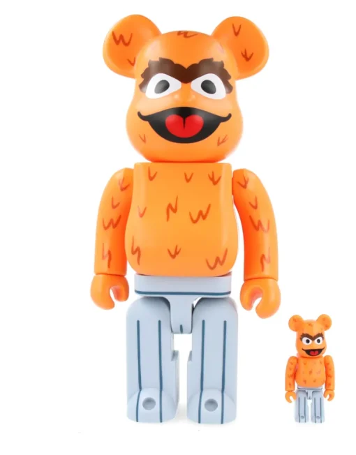 400% + 100% Bearbrick Oscar the Grouch (The Original Orange Fur Ver.)