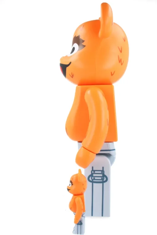 400% + 100% Bearbrick Oscar the Grouch (The Original Orange Fur Ver.)