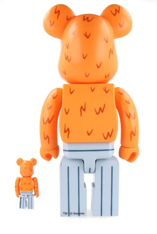 400% + 100% Bearbrick Oscar the Grouch (The Original Orange Fur Ver.)